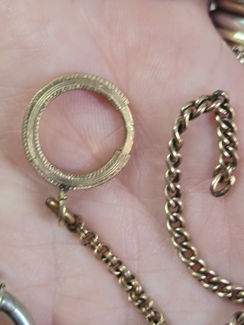 Vintage Gold Filled And Sliver Tone Watch Chain Findings in Gold & Silver - Picture 4 of 6